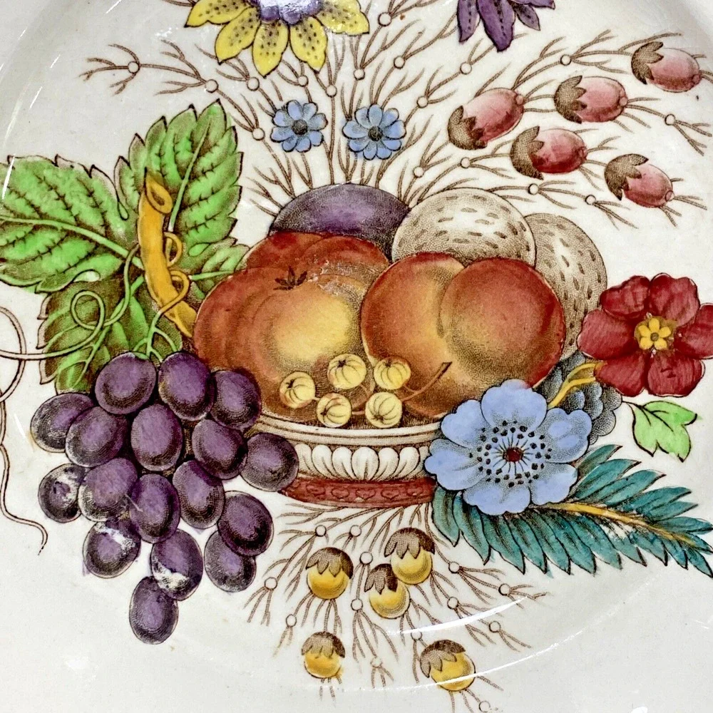 Reynolds Spode Copeland Fine Bone China Floral Bread & Butter Plates (4) FLAW